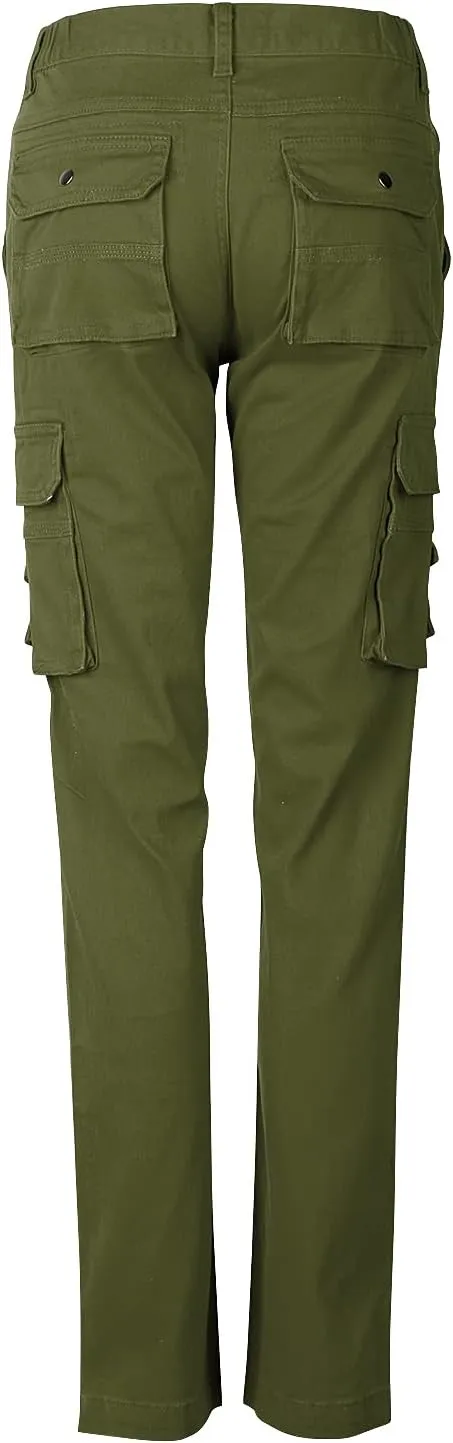 Womens Cargo Pants with Pockets Outdoor Casual Ripstop Camo Tactical Combat Work Pants