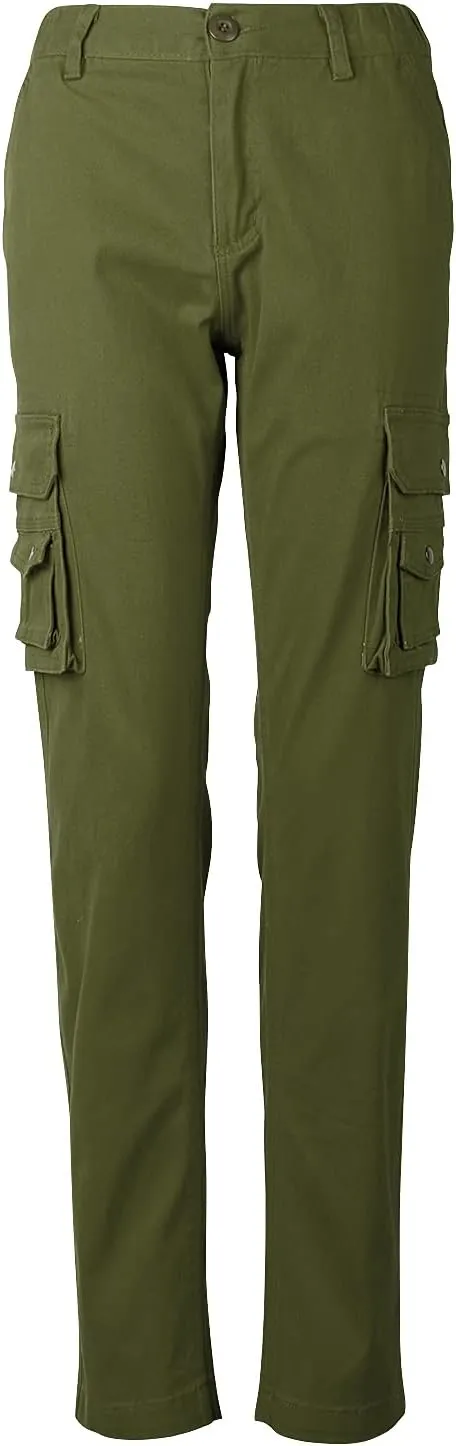 Womens Cargo Pants with Pockets Outdoor Casual Ripstop Camo Tactical Combat Work Pants