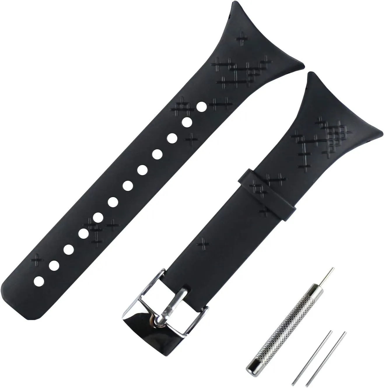 Women's Rubber Watch Strap for Suunto M1 M2 M4 M5 Outdoor Sports Silicone Watch Band Wristband Buckle