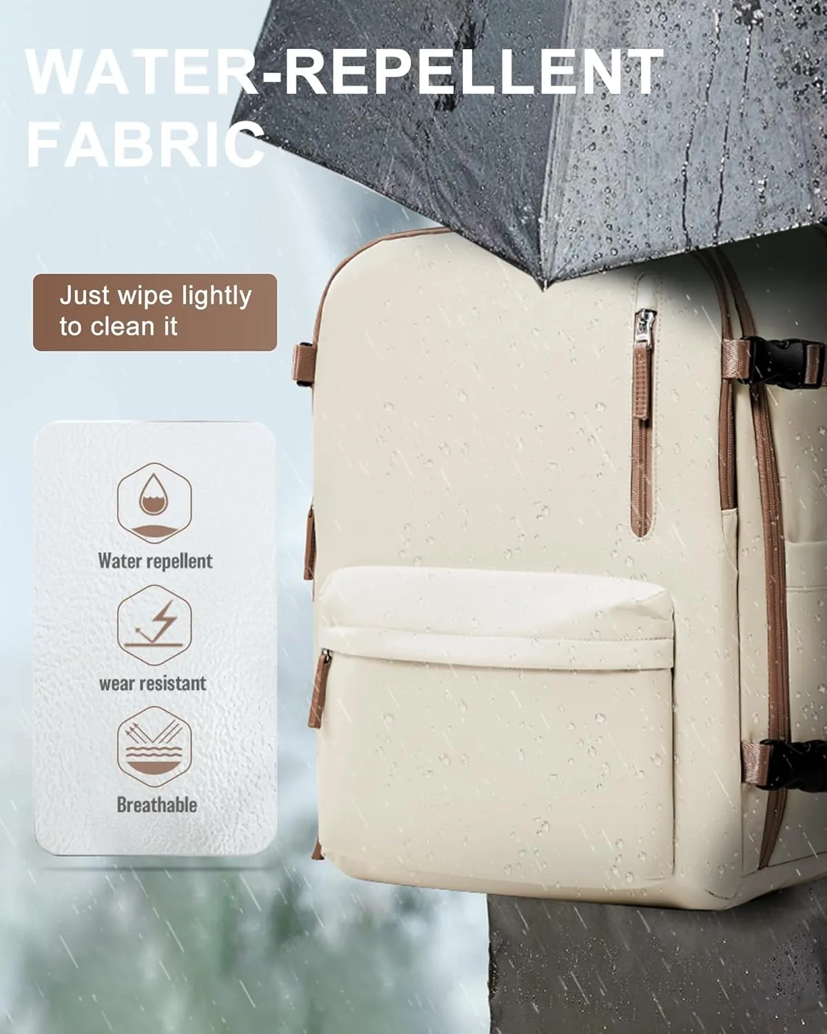 WONHOX Large Travel Backpack Carry on Flight Approved Laptop Work Business Backpack for Women Men Mochila de Viaje