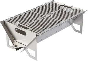 Wood Burning Stove Compact & Collapsible Camping Stove,Stainless Steel Wood Burning Stove Foldable Backpacking Stove for Ourdoor, Cooking, BBQ, RV, Survival