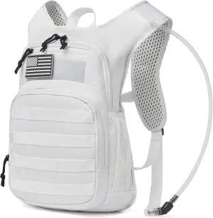 wotony Hydration Backpack with Water Bladder for Hiking Tactical Hydration Pack for Men Women Molle Water Backpack for Hiking