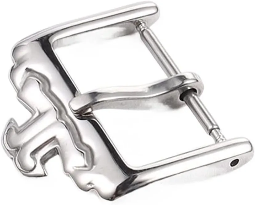 Wscebck Classic 18mm Silver Gold Rosegold Pin Stainless Steel Deployment Clasp Folding Buckle for Jaeger-lecoultre Watchband (Color : Silver, Size : 18mm)