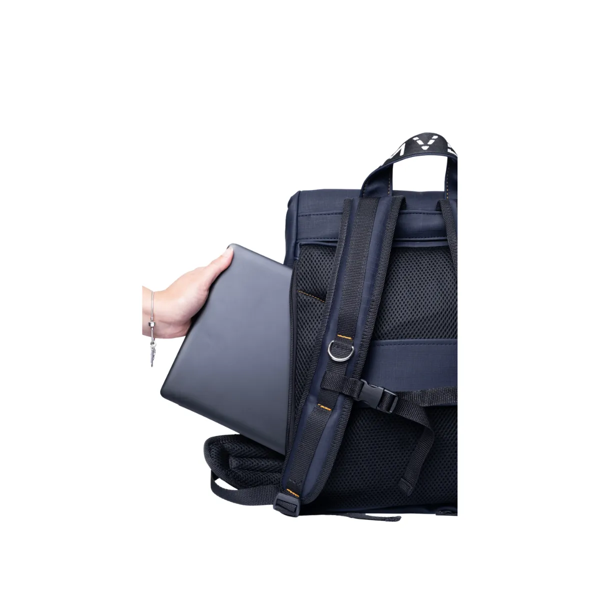 Xclusive Laptop Vegan Backpack blue