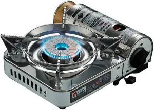 XPSSJMU Portable Butane Burner Cassette Stove With Carrying Case For Outdoor Camping Picnic