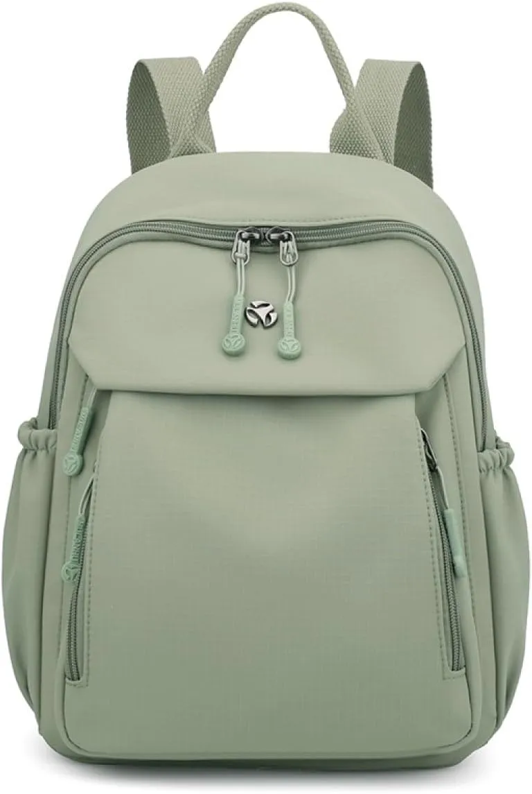 YANAER Mini Backpack for Women Small Backpack Lightweight Purse Cute Stylish College Bookbag Casual Daypack Work Travel PartyLightGreen
