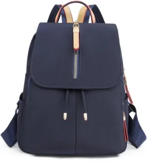 YANAER Small Backpack for Women Mini Backpack Lightweight Casual Daypack Backpack for Travel Handbag Nylon Bookbag Navy