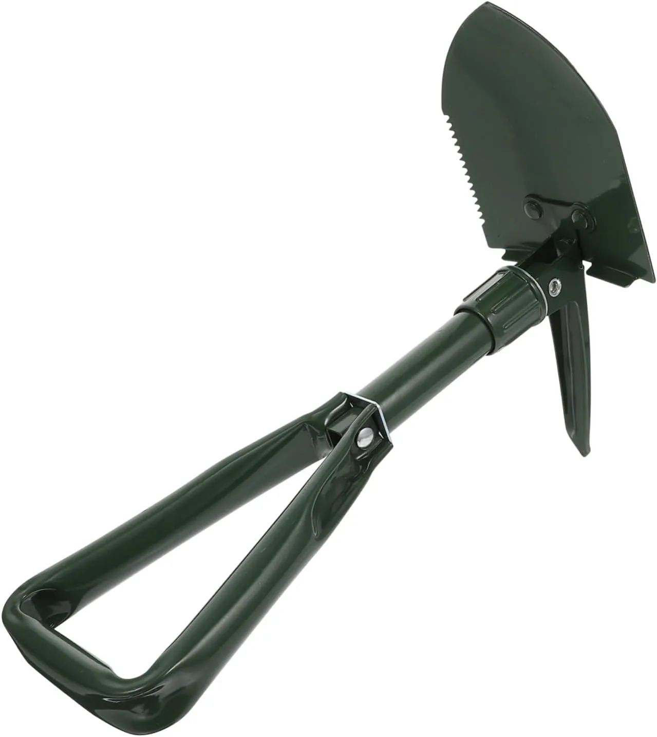 Yardwe Snow Shovel Compact Portable Folding Gardening Tool Sturdy Steel Blade