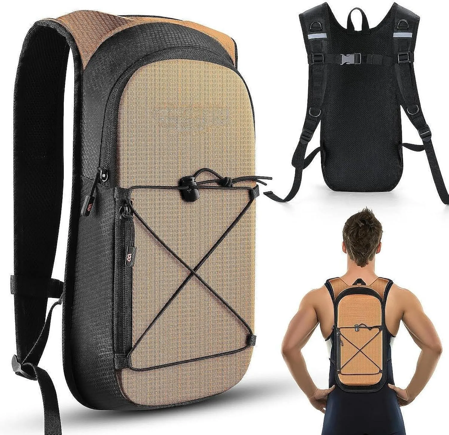 YIJU Hydration Backpack Daypack,Practical Water Rucksack Water Bag Hiking Water Backpack Portable for Camping Backpacking Riding
