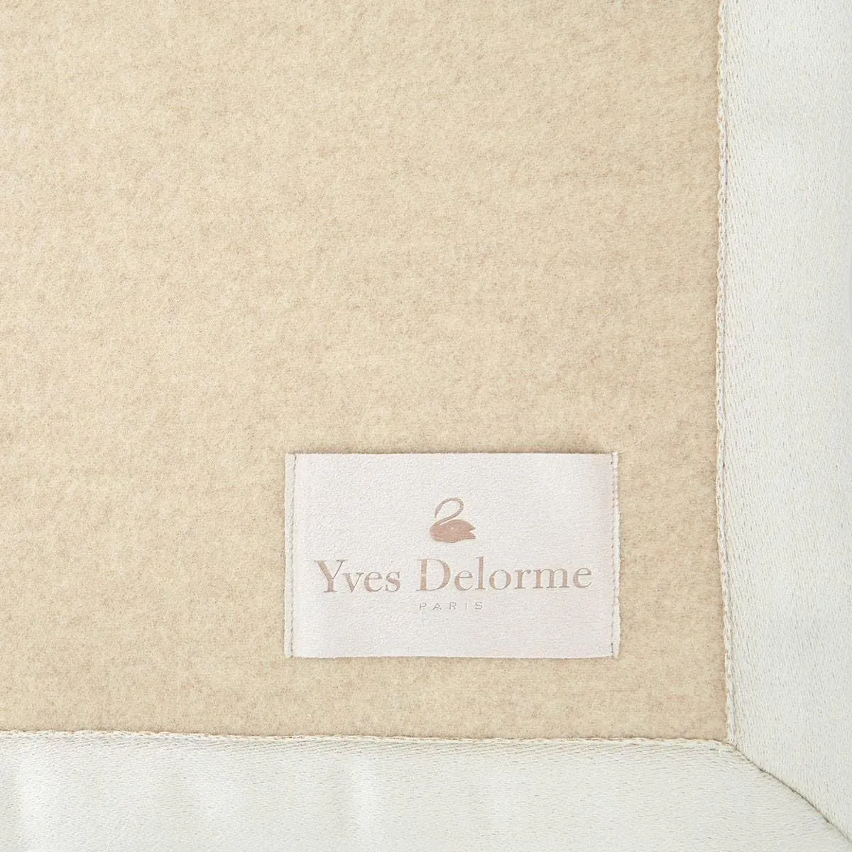 Yves Delorme Duchesse Pierre Blanket - Cashmere - Durable, Warm and Cozy Luxury Throw Blanket