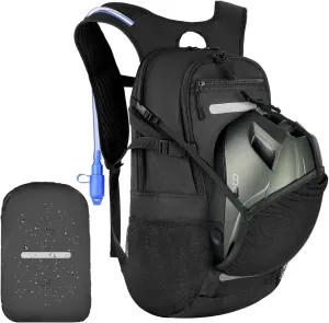 Zavothy Hydration Backpack with 3L Water Bladder Small Hiking Water Backpack Lightweight Hydration Pack Insulated Daypack for Hiking Cycling Running Climbing Camping Black