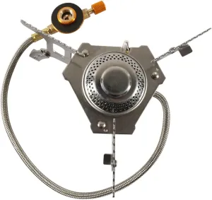 Zcargel Portable Camping Stove, 3700W Windproof Camping Stove Folding Steel Piezo Ignition Stove Outdoor Picnic Windproof Burner with Igniter for Fishing Hiking