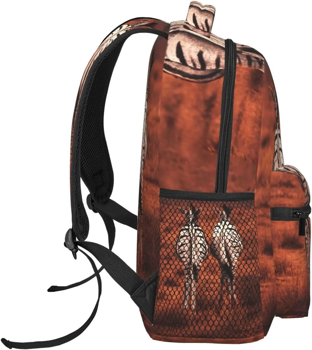 Zebra Back View Backpack Laptop Backpack Sports Travel Shoulder bag Light casual backpack