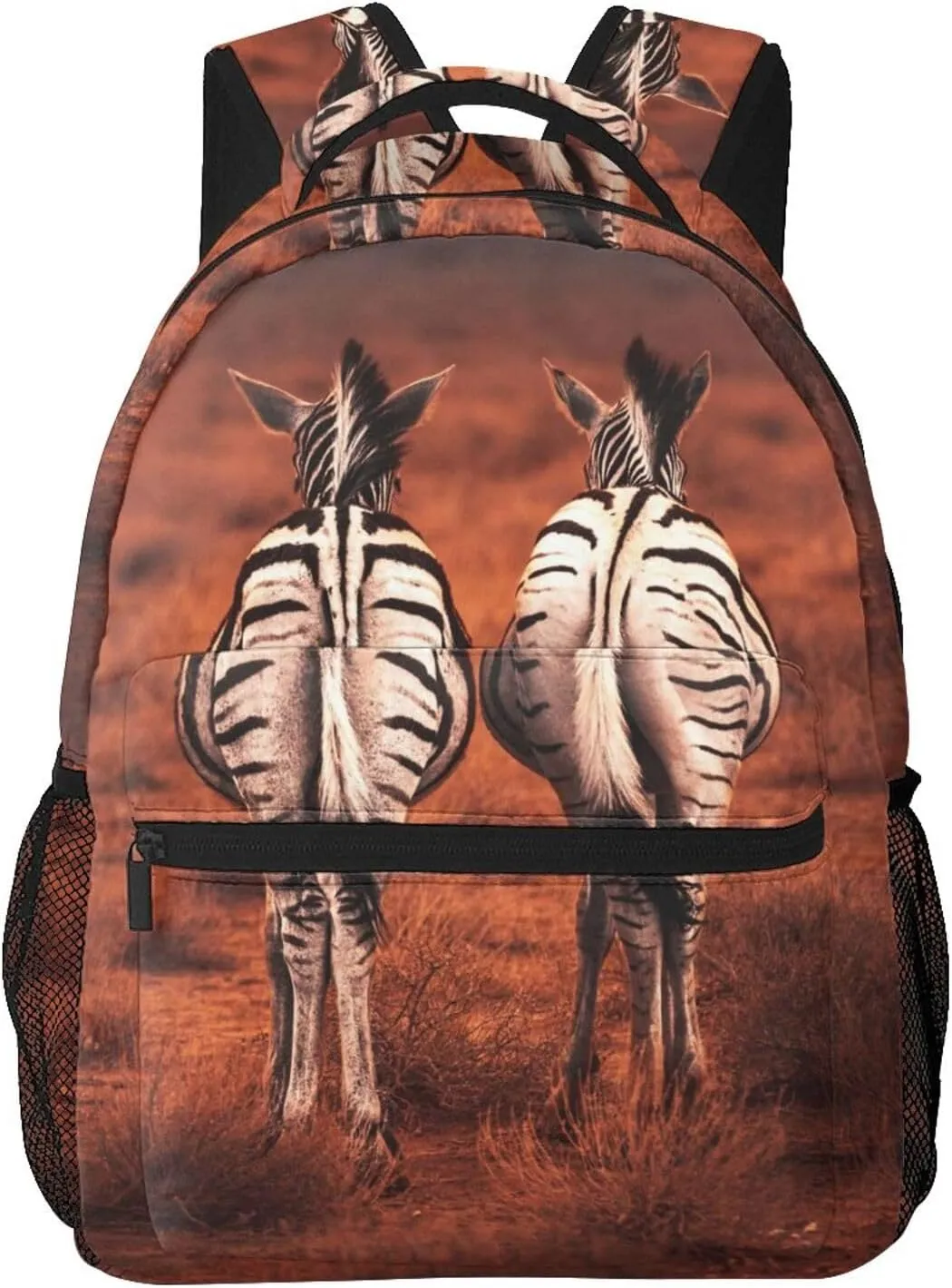 Zebra Back View Backpack Laptop Backpack Sports Travel Shoulder bag Light casual backpack