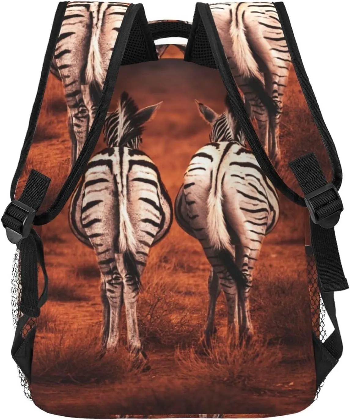 Zebra Back View Backpack Laptop Backpack Sports Travel Shoulder bag Light casual backpack