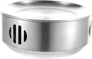 Zerodeko Portable Stainless Steel Alcohol Grill Stove Compact Outdoor Cooking for Camping and Picnics for Barbecue Heating and Insulation Lightweight and Easy to Carry