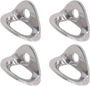 ZJchao Climbing Wall Holds, Climbing Hanger Anchors Stainless Steel with 10Pcs for Cave Exploration Engineering