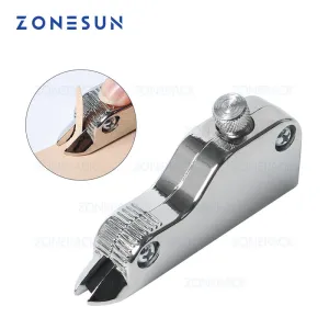 ZONESUN Manual Multi-functional Adjustable Stainless Steel DIY Leather Craft Tool V-type Groover Trenching Machine
