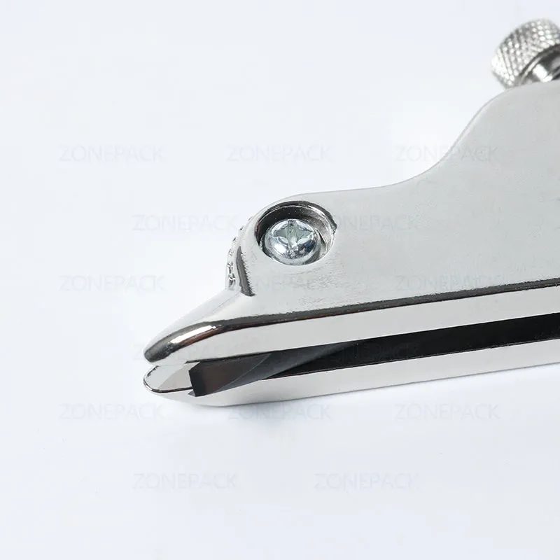 ZONESUN Manual Multi-functional Adjustable Stainless Steel DIY Leather Craft Tool V-type Groover Trenching Machine